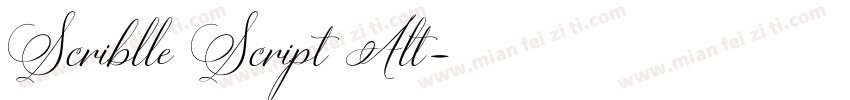 Scriblle Script Alt字体转换